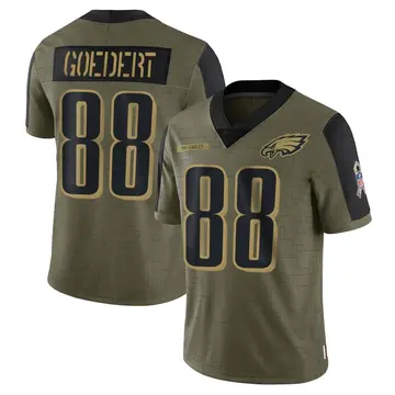 Limited Men's Dallas Goedert Midnight Green Home Jersey - #88