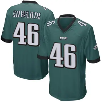 Limited Men's Herman Edwards Green Jersey - #46 Football Philadelphia Eagles  100th Season Rush Vapor Untouchable Size 40/M