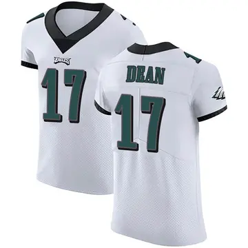 Men's Philadelphia Eagles #17 Nakobe Dean White Vapor Untouchable Limited  Stitched Jersey on sale,for Cheap,wholesale from China