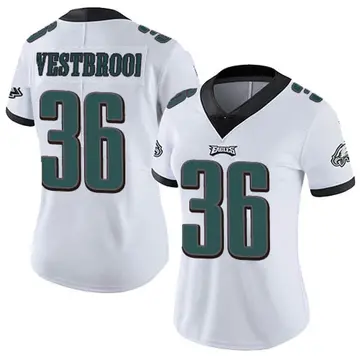 BRIAN WESTBROOK #36 PHILADELPHIA EAGLES RETRO YOUTH WHITE JERSEY FREE  SHIPPING