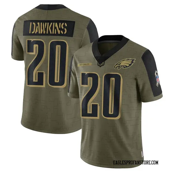 Limited Women's Brian Dawkins Black Jersey - #20 Football